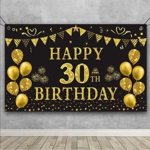 Two 30th birthday banners